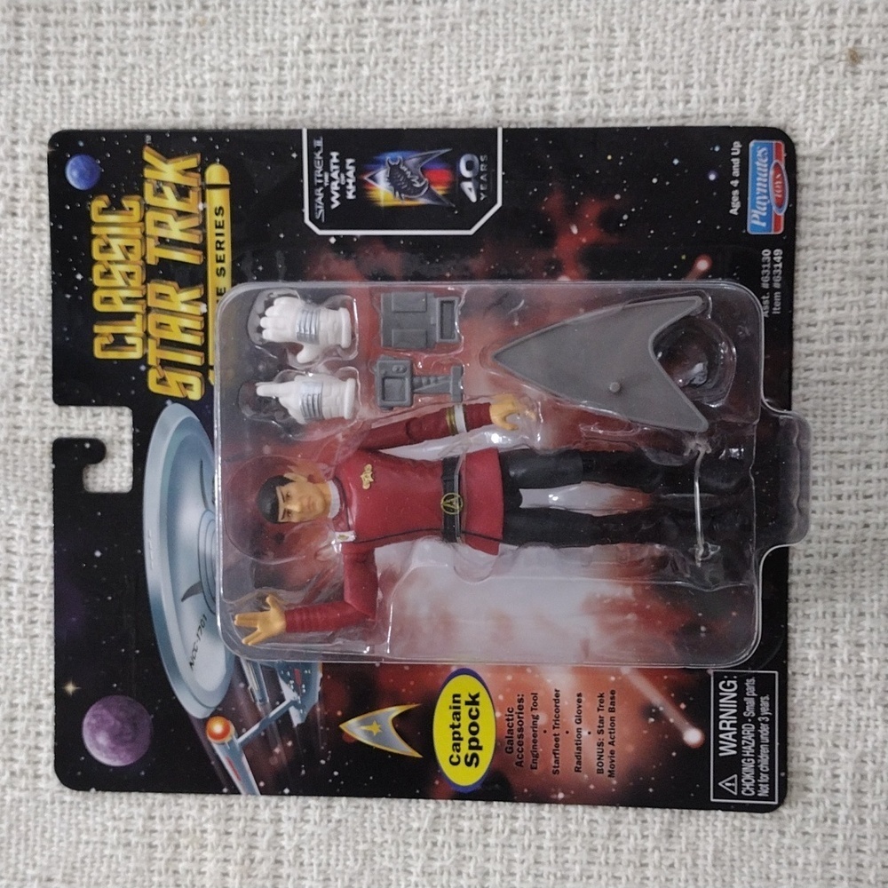 NIB Classic Star Trek Movie Series Captain Spock 5" Action Figure 2022 Playmates
